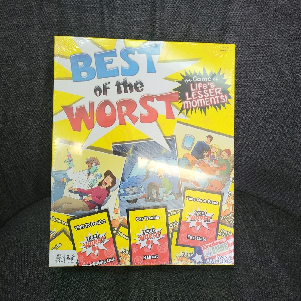 2016 NIB Sealed Best Of The Worst Endless Games Teen Adult Board Game Fun!